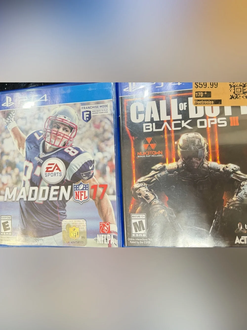 BO3 & Madden 17 for PS4